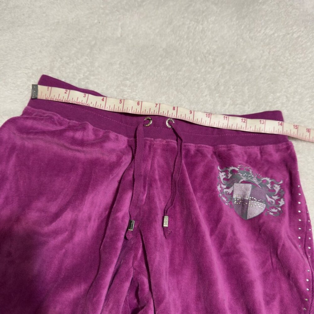 BCBG Max Azria Maternity Velour Tracksuit Set With Hoodie & Pants  Small purple - Picture 5 of 16